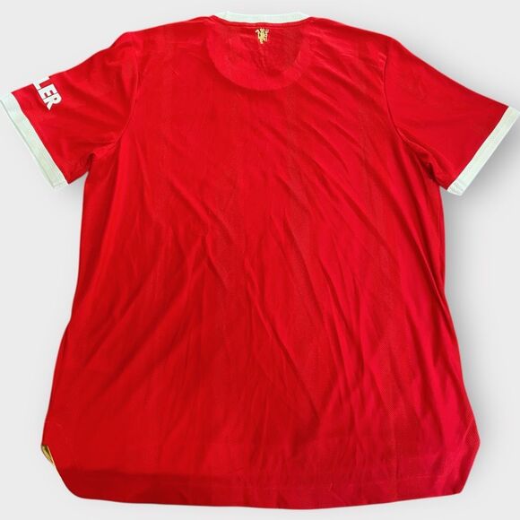 Adidas 2021/22 Manchester United Home Jersey Authentic Red Mens size XL H31090 - Picture 8 of 12